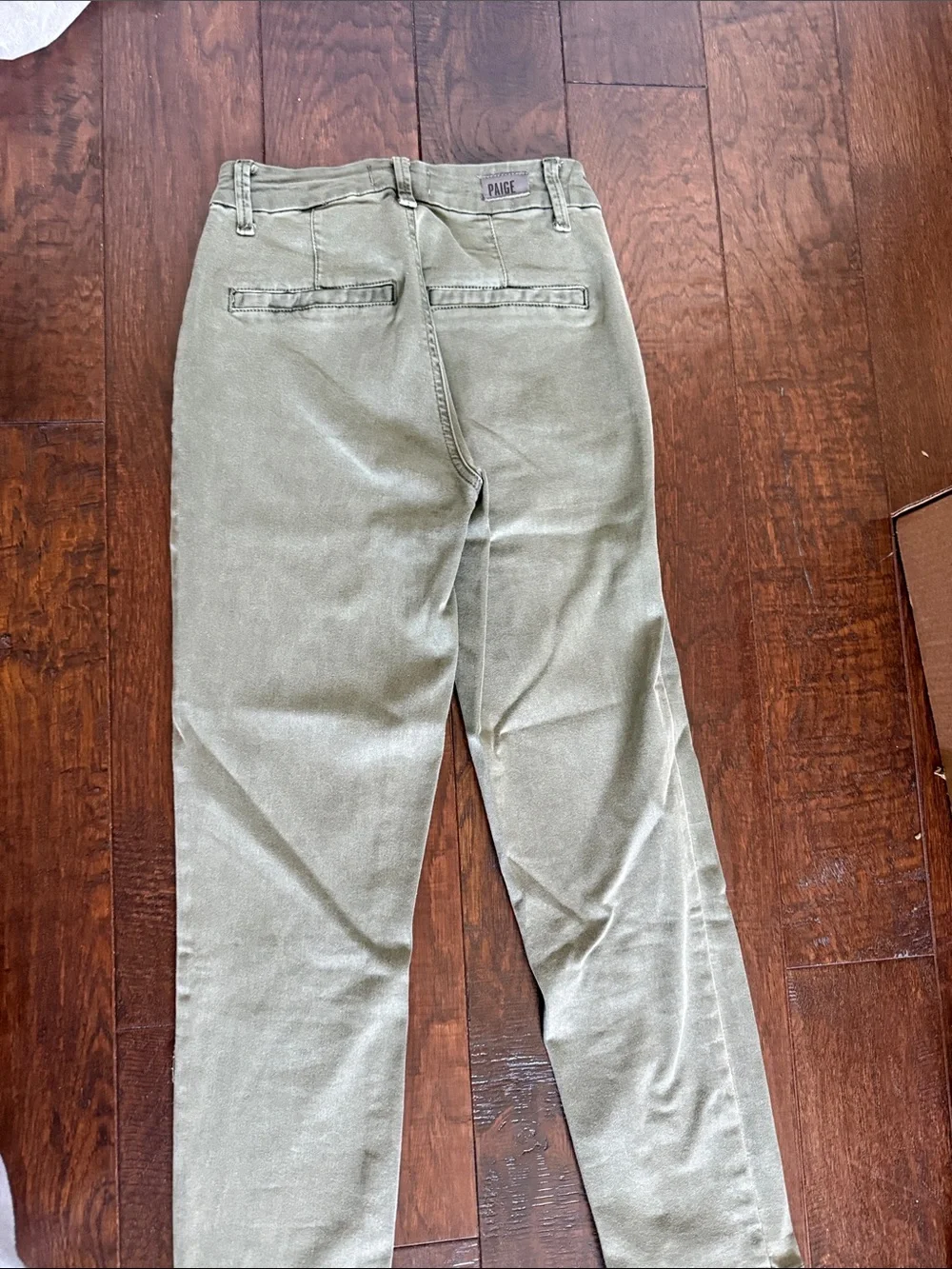 PAIGE Olive Straight-Leg Chinos